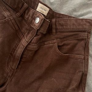 Aritzia Wilfred Free Brown Cargo Pants